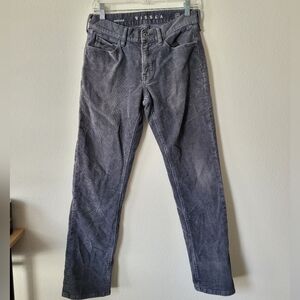 Vissla Grey Corduroy Pants 29x30 Distressed